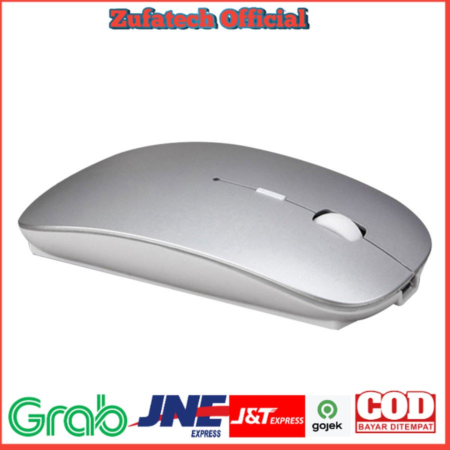 Taffware Mouse Wireless 2.4G Rechargeable - HS-09 - Silver