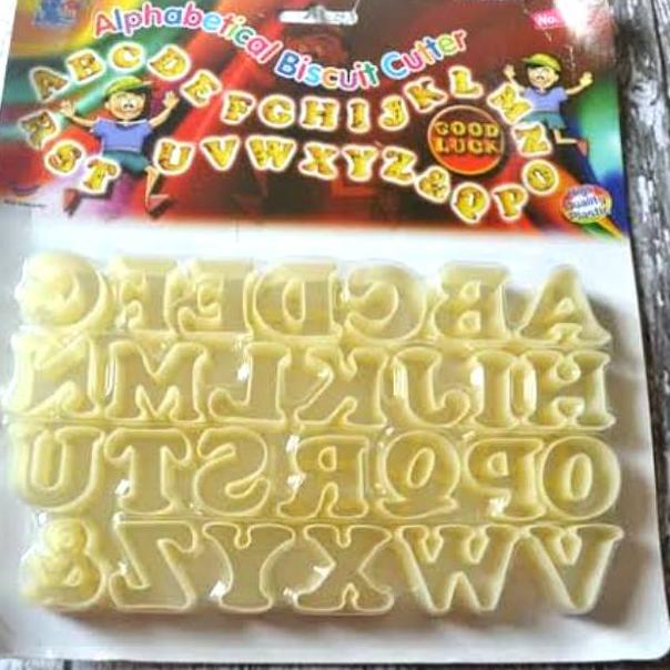 I(5I✉) Cutter Huruf Malaysia Cetakan huruf plastik puding cokies kue kering kekinian