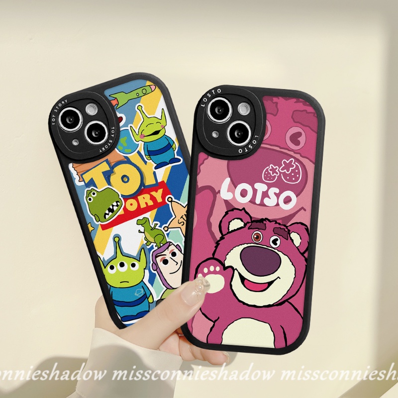 Redmi 9T 9 9A 10 10A 10C 9C PO CO M3 X3 NFC Pro Redmi Note11 10 9 8 11Pro+10Pro Note 11s 9s 10s Note 8Pro 9Pro Mi 12 11 11Lite 11T Toy Story Lucu Strawberry Bear Soft Case Manyo