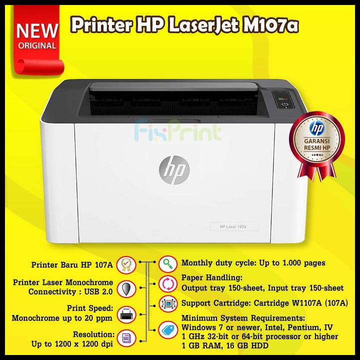 

Terbaru !!! Printer Hp M107A Black Laserjet Monochrome With Toner Cartridge 107A