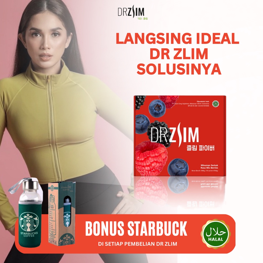 𝗗𝗿𝘇𝗹𝗶𝗺 𝗢𝗳𝗳𝗶𝗰𝗶𝗮𝗹 𝗕𝘆 𝗨𝘀𝘀𝘆 𝗣𝗿𝗮𝘁𝗮𝗺𝗮 Original Ori Fiber - Dr Zlim Pelangsing Badan Perut Buncit Ampuh Aman BPOM