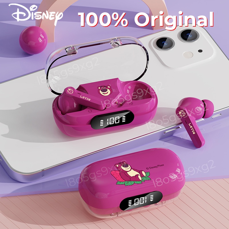 【Ready Stok】Headset Bluetooth 100% Disney Wireless Earphone TWS 5.3 Noise Reduc Mini Earbuds in-Ear Mikrofon Bawaan