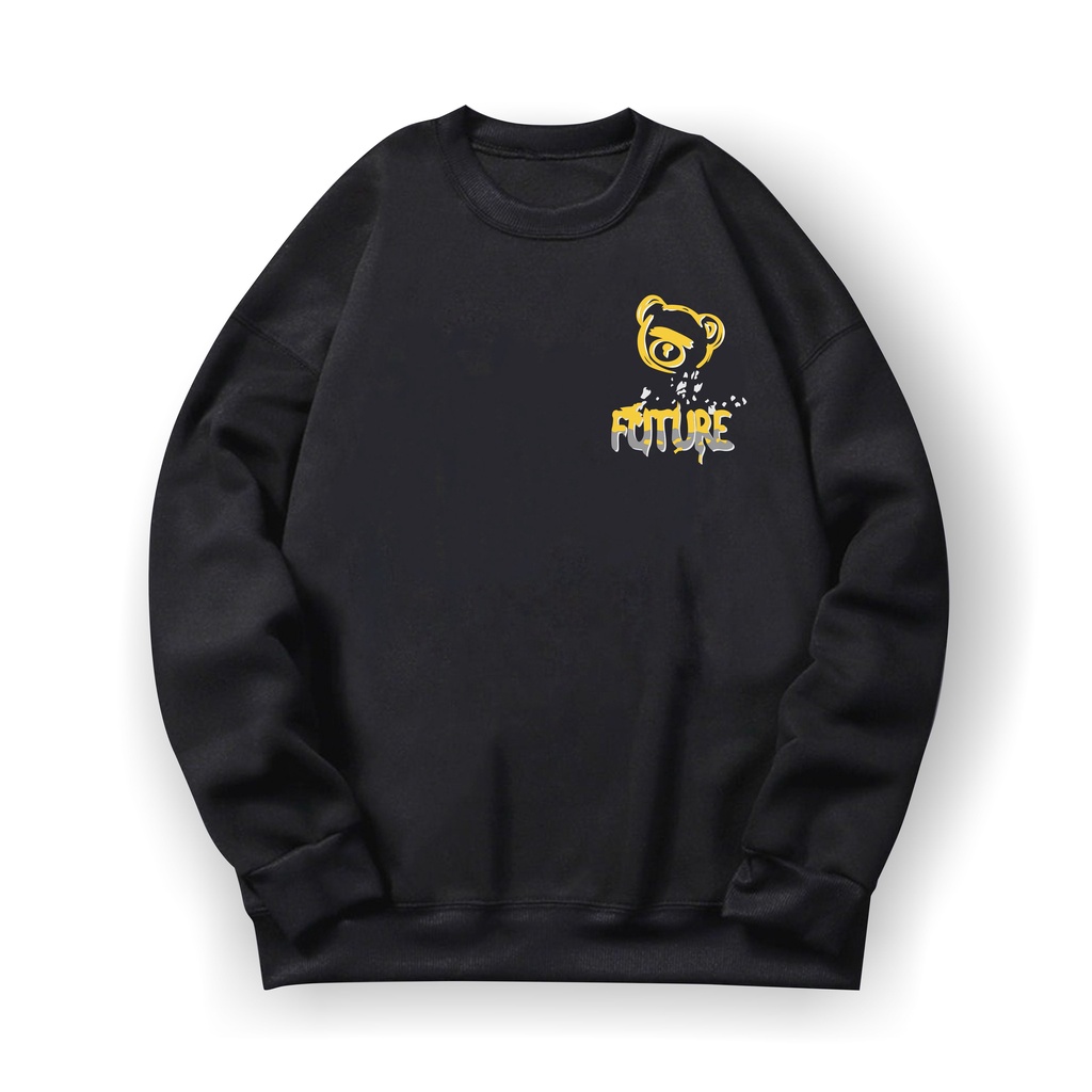 Future Bear Logo Sweatshirt Basic II Sweater Crewneck Print DTF II Sz M - XL Anak &amp; Dewasa ( Pria &amp; Wanita )