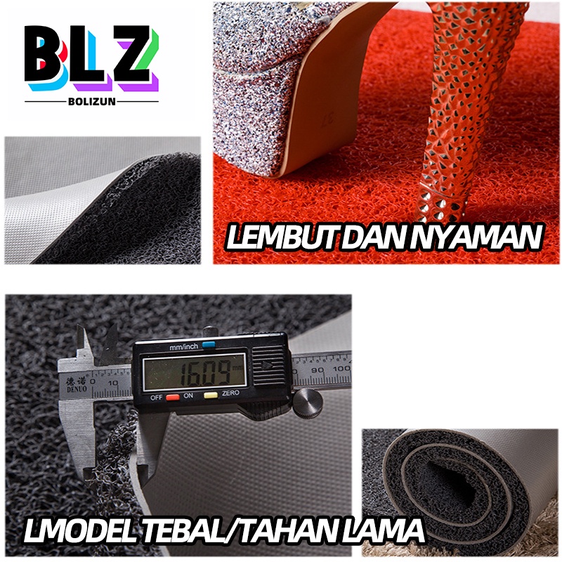 Bolizun Keset Karpet PVC Mie Bihun ketebalan16MM - 40 x 60cm