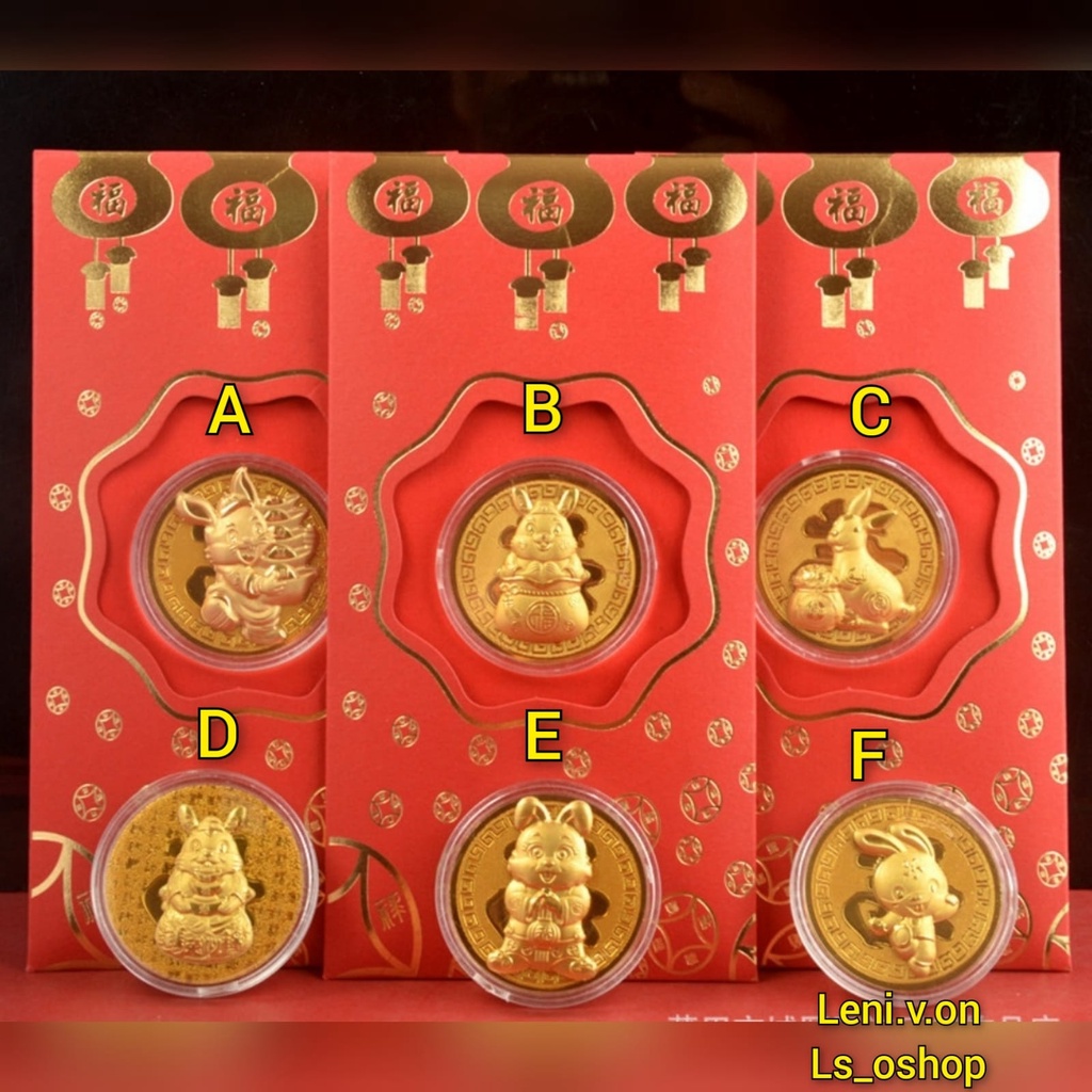 

Angpao Imlek 2023 Kelinci Rabbit Red Pocket Sincia Ampau Tahun Baru Ukuran Panjang Emas Murah Model A