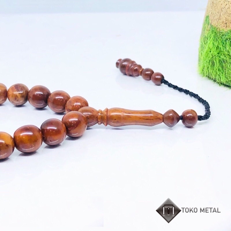 Tasbih Kauka Asli Turki 33 Butir 8 mm Pria Dan Wanita [ Toko Metal ]