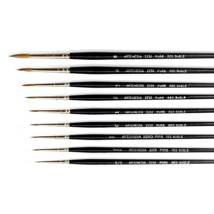

Arte Pure Red 2250 Sable Round Brush Best Seller