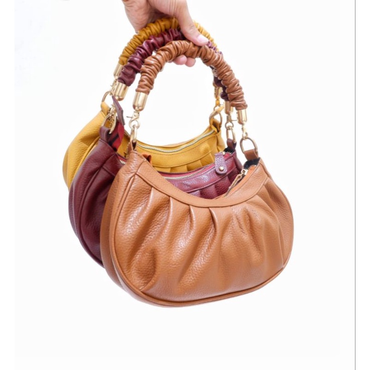 TAS PESTA WANITA KULIT SAPI ASLI papirut