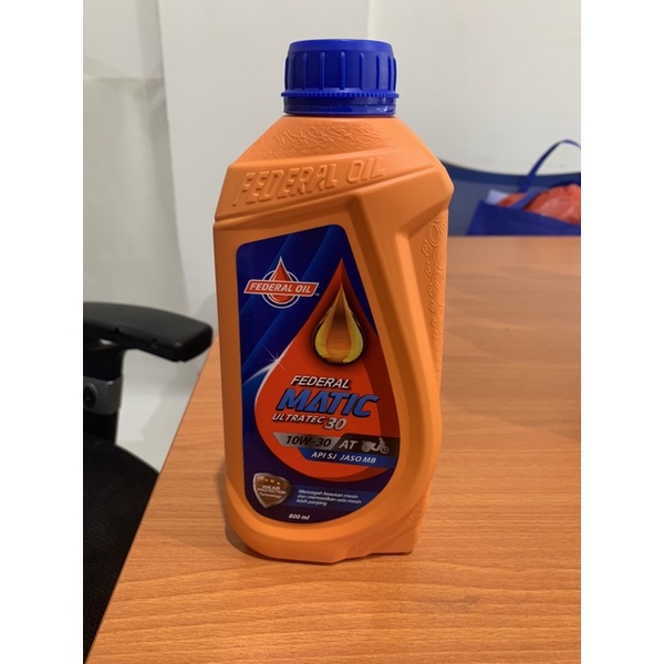 Oli motor matic Federal matic Ultratec30 800ml/Federal matic oren