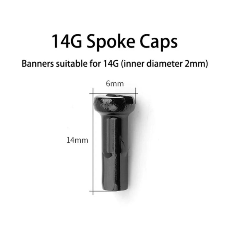 Nipple Jari Jari Sepeda 14G Nipel Ruji Spoke cap Sepeda