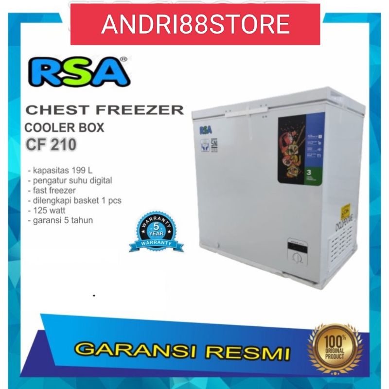 CHEST FREEZER BOX RSA CF 210 200 Liter