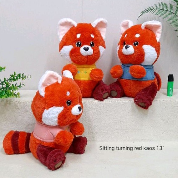 Boneka Turning Red Size 35cm/13"/boneka karakter/boneka musang lucu/kado boneka anak