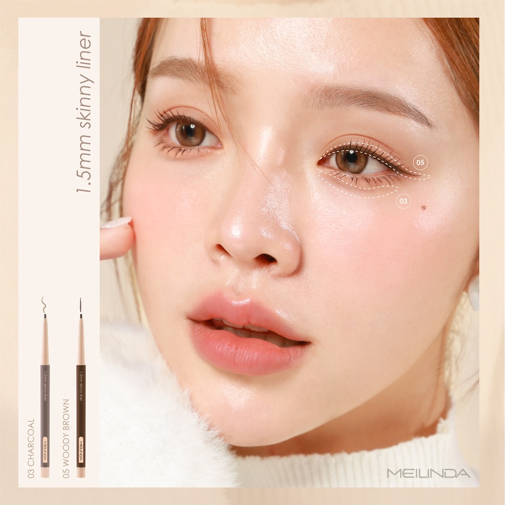 [TERMURAH] MEILINDA 1.5MM Skinny Liner | Eyeliner MC3120 | Browit.id