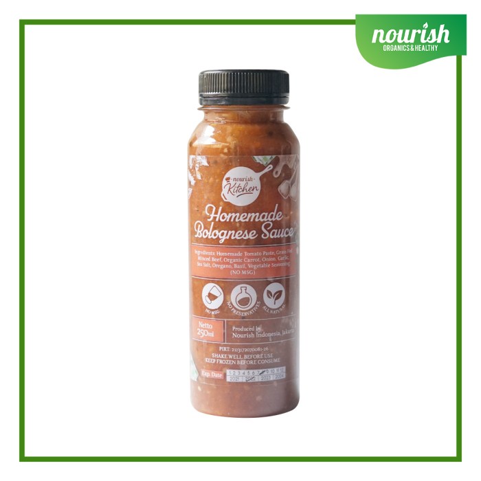 

Widyatmogrosir - Homemade Bolognese Sauce (Saus Bolognese No Msg) 250Ml