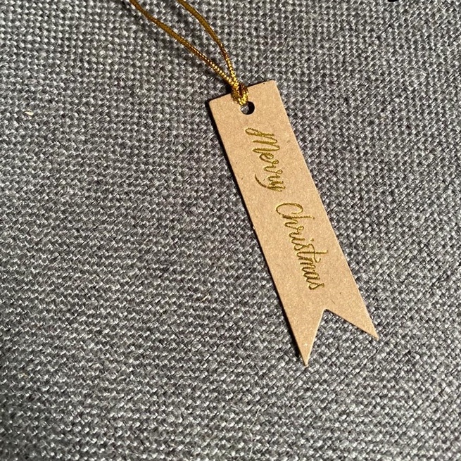 

Tag gantungan Natal , Tag Merry Christmas Panjang Satuan / Gantungan