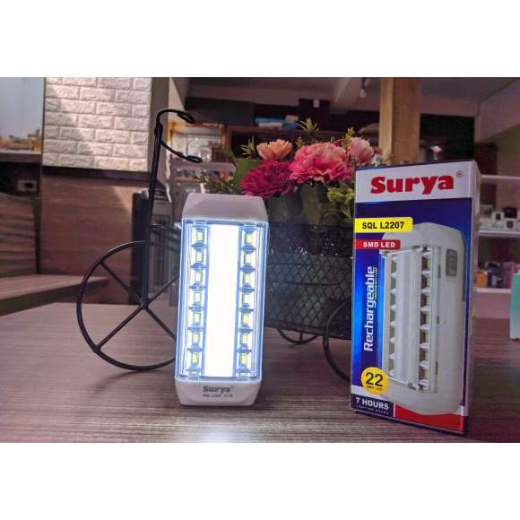 SURYA L2207 LUBY L 7677 LAMPU EMERGENCY SENTER 1 WATT PUTIH 4 JAM