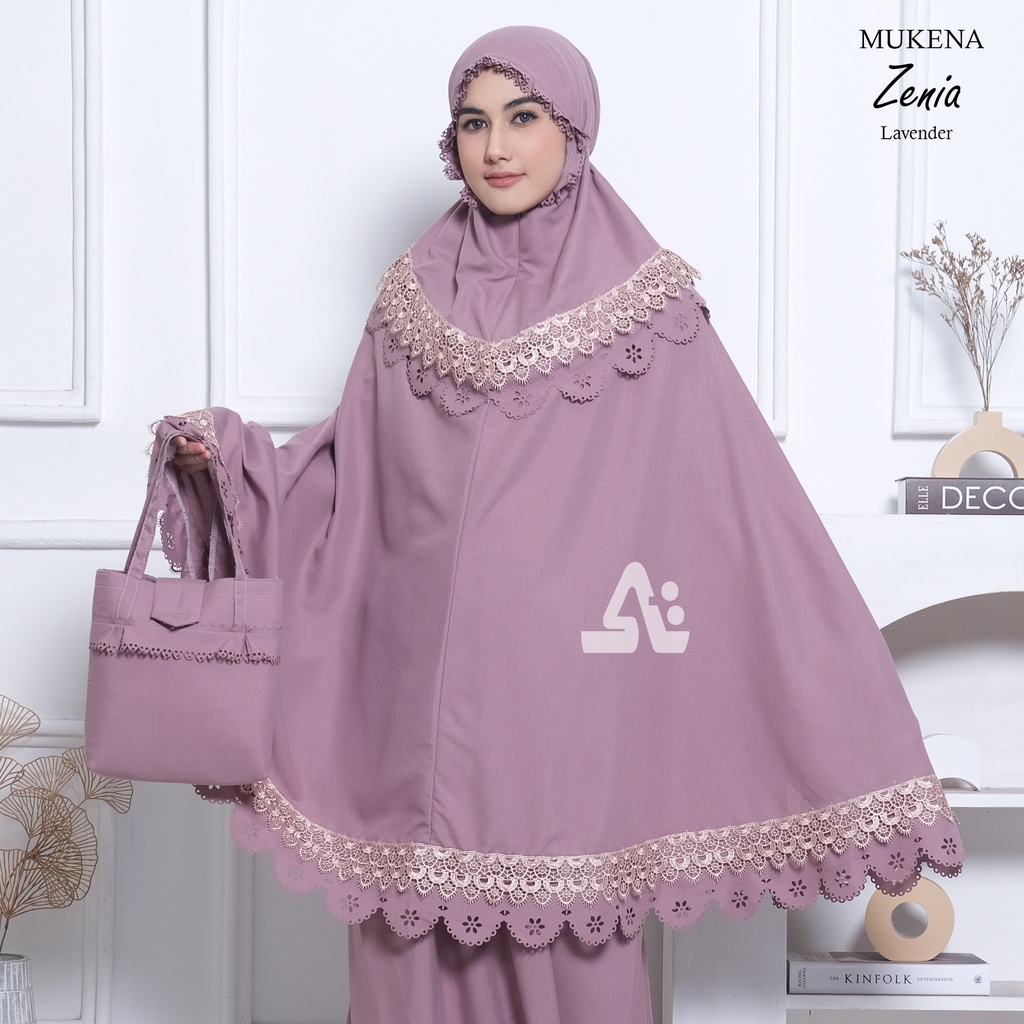 Mukena Dewasa Laser cut 2in1 ZENIA