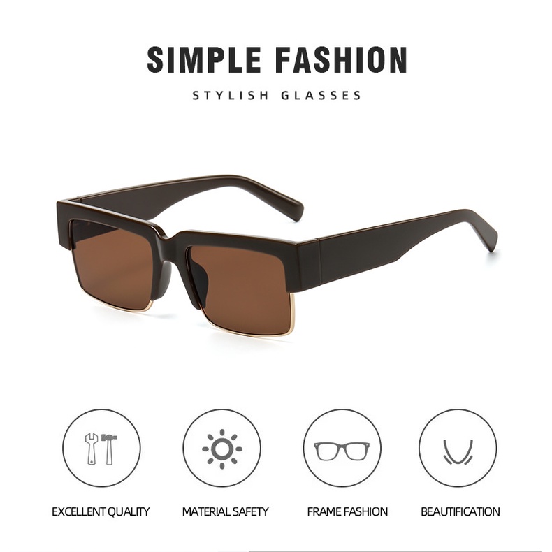 Aesthetic Shades Sunglasses UV400 Untuk Wanita/Pria Eyeglasses Colour