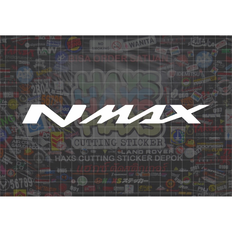 Cutting Sticker Logo Nmax Ukuran 17 Cm Untuk Motor Mobil