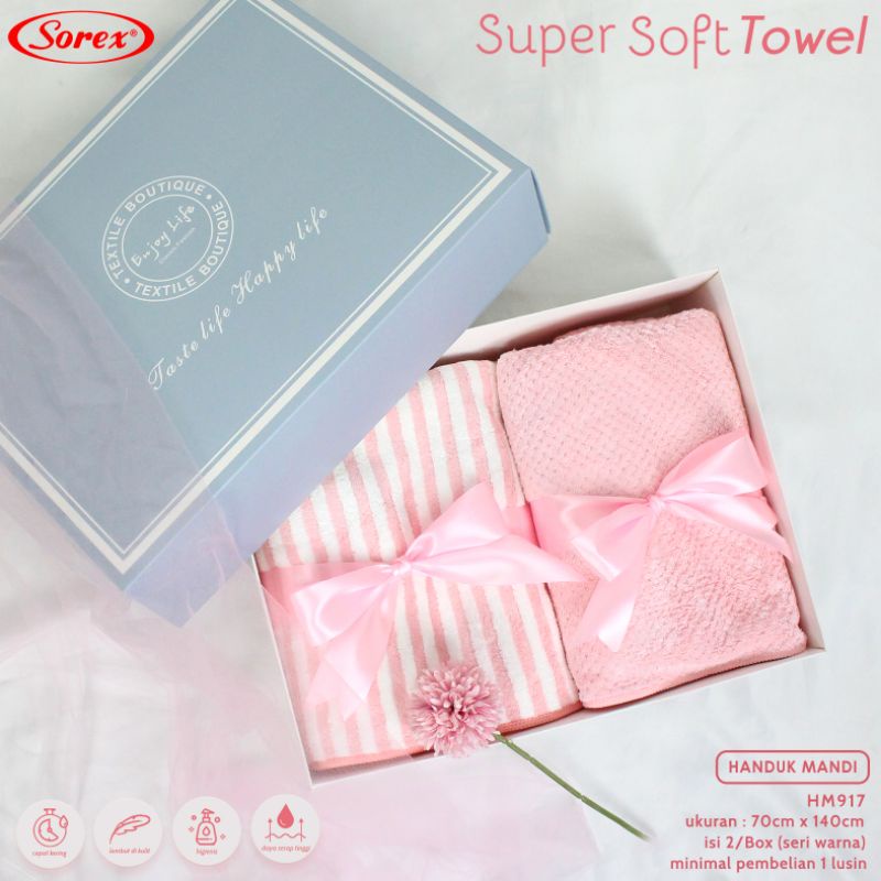 paket handuk mandi hampers sorex 917 2pc