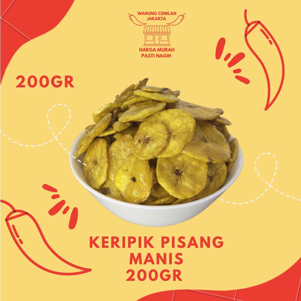 

Keripik Pisang manis 200GR