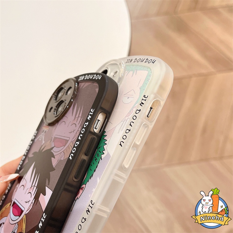 IPHONE Casing Kompatibel Untuk Iphone14 13 12 11 Pro Max Xr X Xs Max Iphone7 8 6 6s Plus Se2020 Trendi Merek Kartun One Piece Perlindungan Lensa Casing Ponsel Shockproof Cover Pelindung