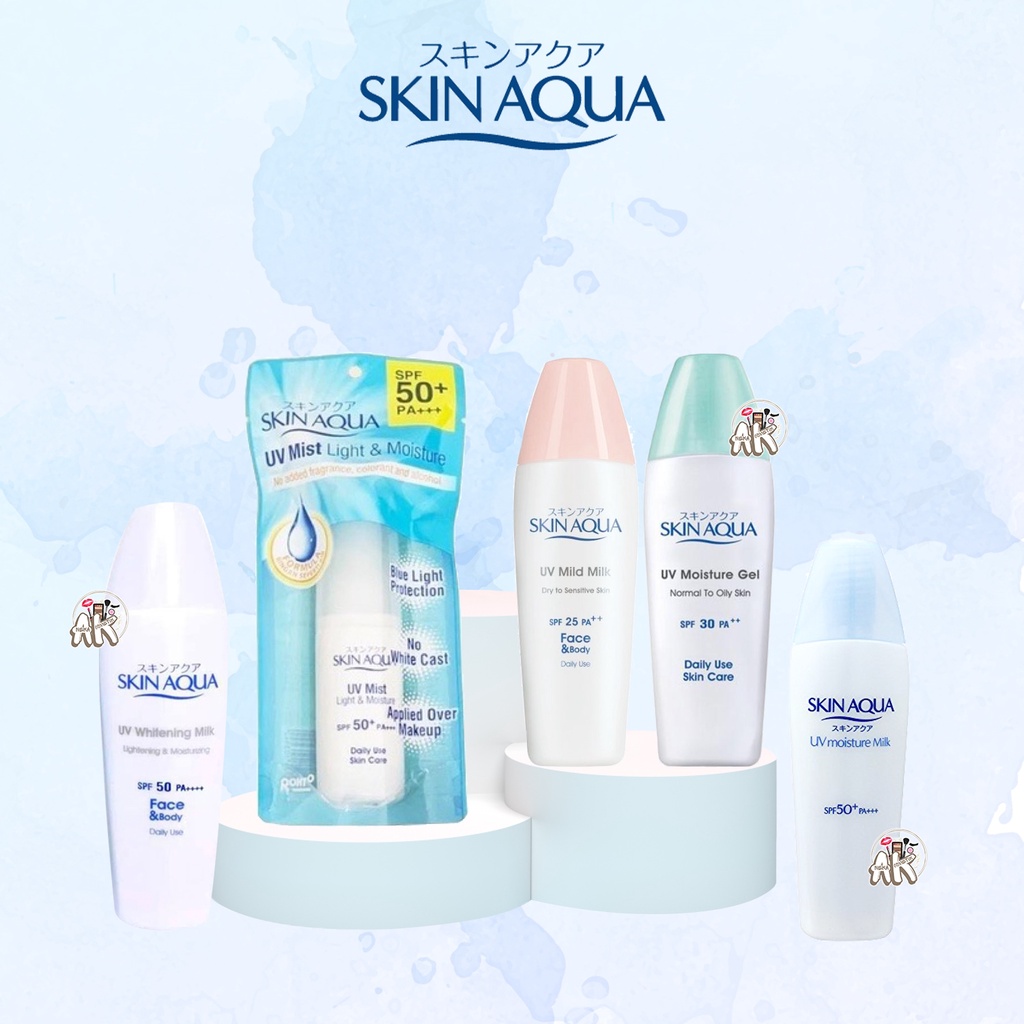 SKIN AQUA SKINAQUA UV WHITENING MILD MOISTURE MILK GEL / UV MIST LIGHT &amp; MOISTURE SPF50