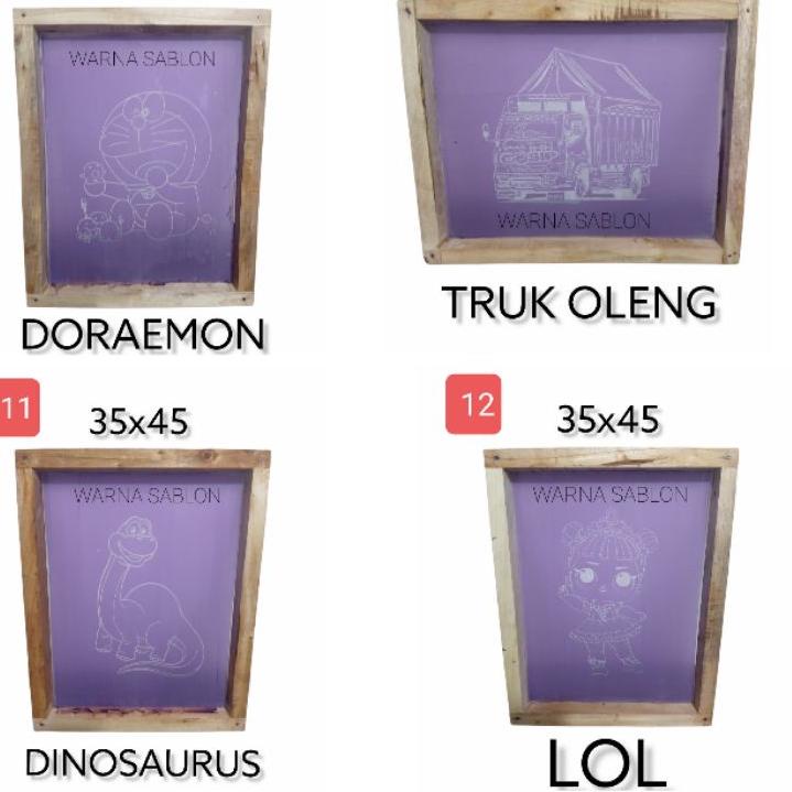 

Big Sale !! Screen Cetakan sablon sterofoam siap pakai 35 x 45 ヤ