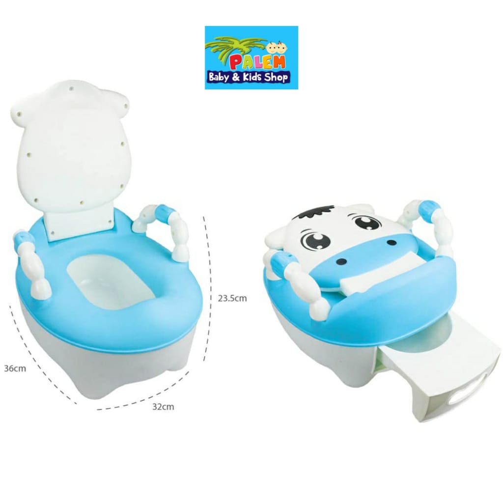 Baby Safe UF007 Training Potty Cow - Toilet Seat Anak Pispot