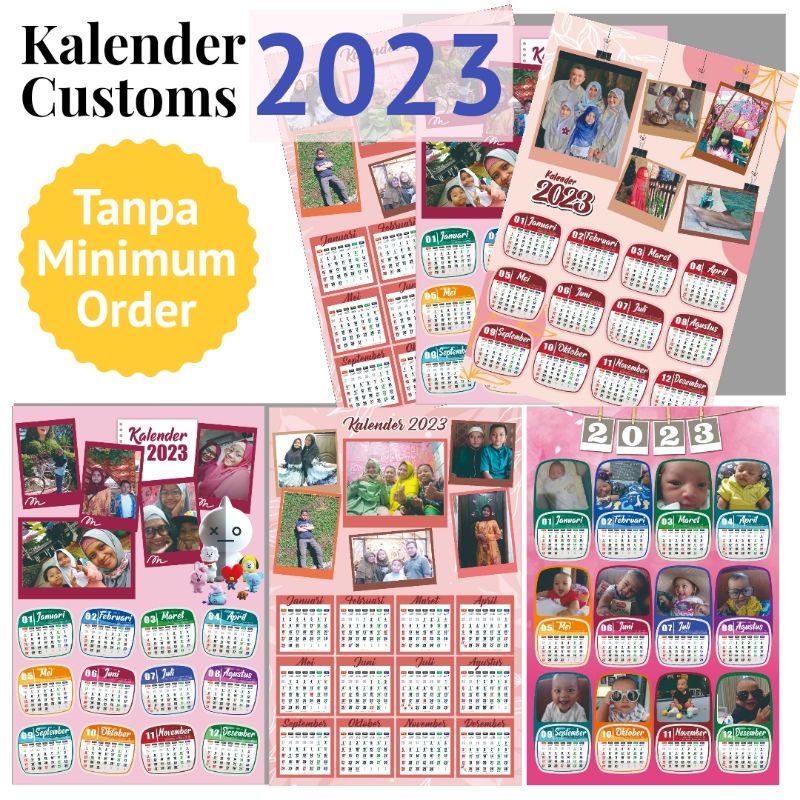 Jual Kalender Customs Foto Pribadi / Kalender Gift Souvenir Ultah ...