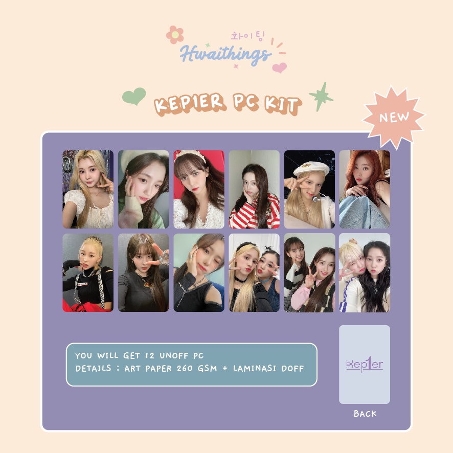 KEP1ER PC KIT/UNOFFICIAL PHOTOCARD KEP1ER