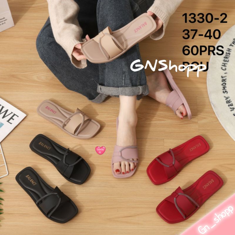 Sandal Wanita Teplek ELEGANT Hits Jelly Terbaru 1330-2