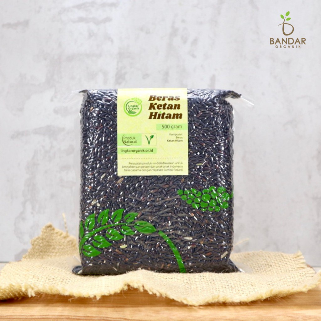 

Beras Ketan Hitam Natural 500gr - Lingkar Organik