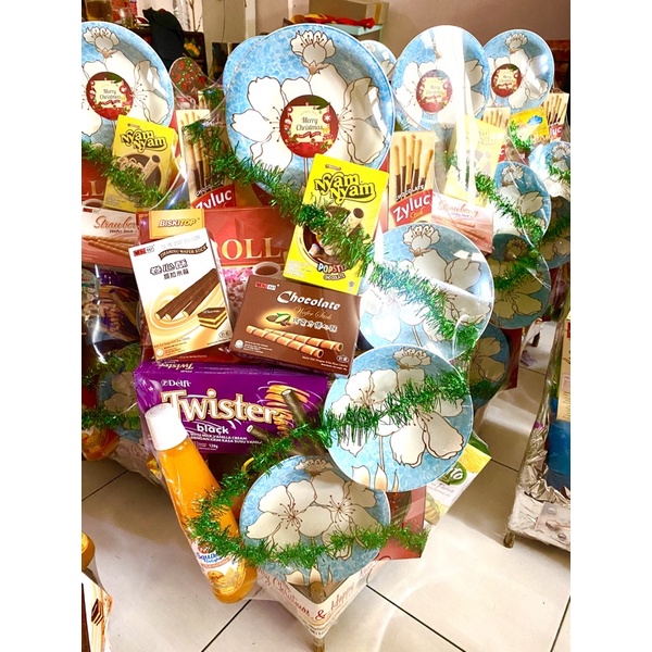 

parcel idul Fitri Medan eid Mubarak mix piring keramik hampers