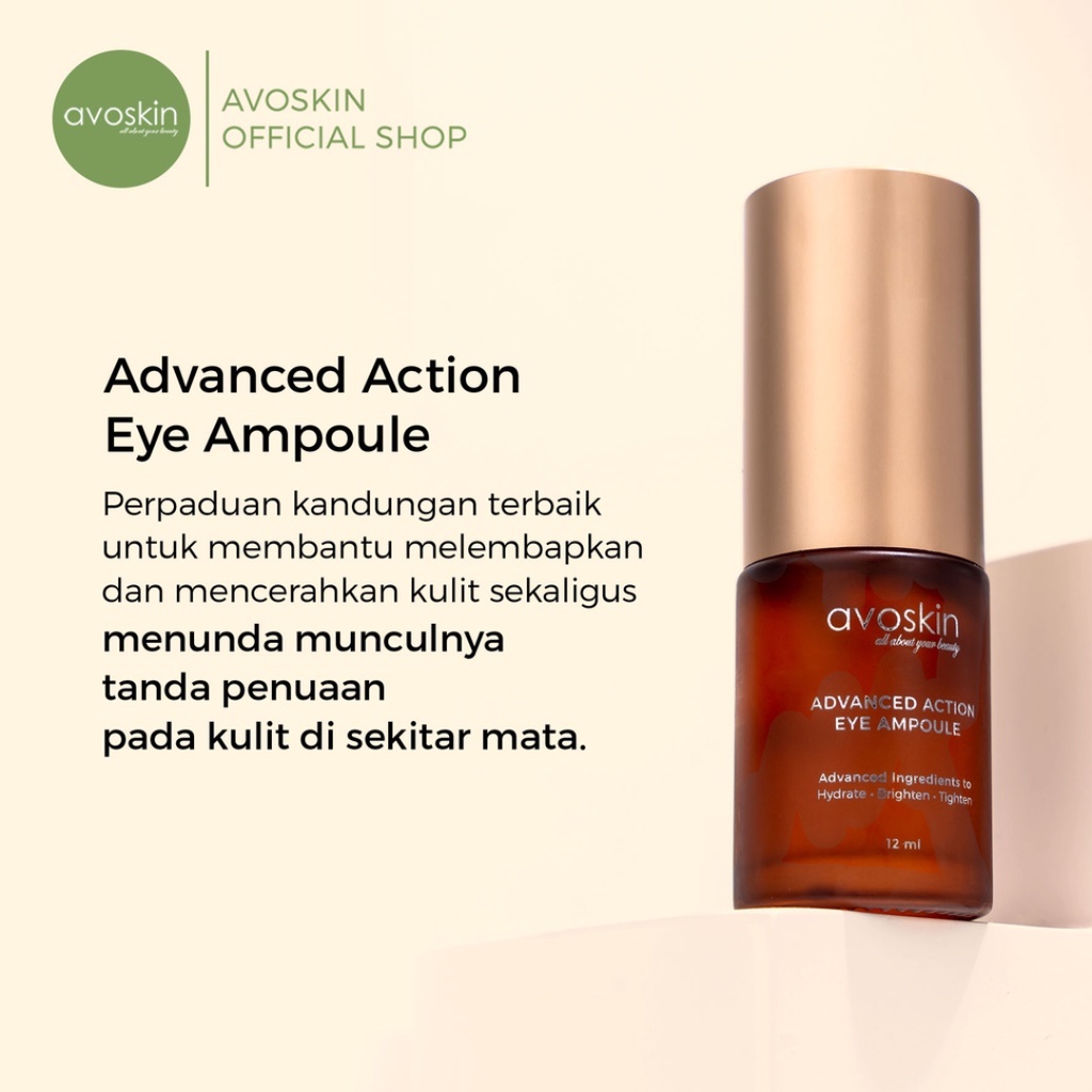 AVOSKIN Intensive Nourishing Eye Cream dan Advance Action Eye Ampoule