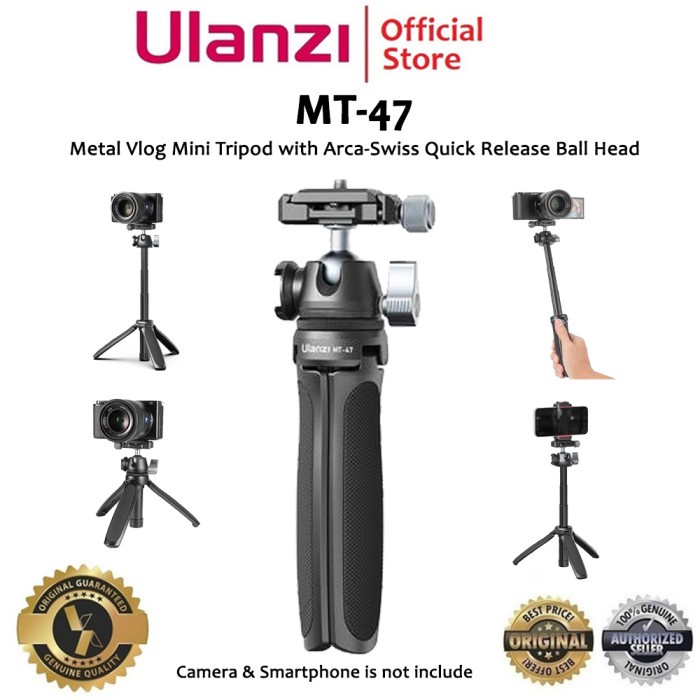 ULANZI MT-47 METAL VLOG MINI TRIPOD WITH ARCA SWISS BALL HEAD