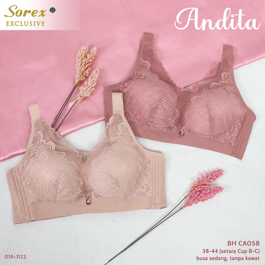 Bra bh Andita Renda Tanpa kawat 058 Sorex (Big SIZE)