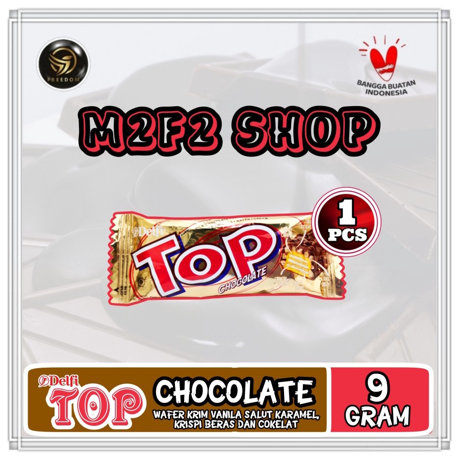 

Delfi Wafer Top Chocolate Original Crispy | Cokelat - 9 gr (Kemasan Satuan)