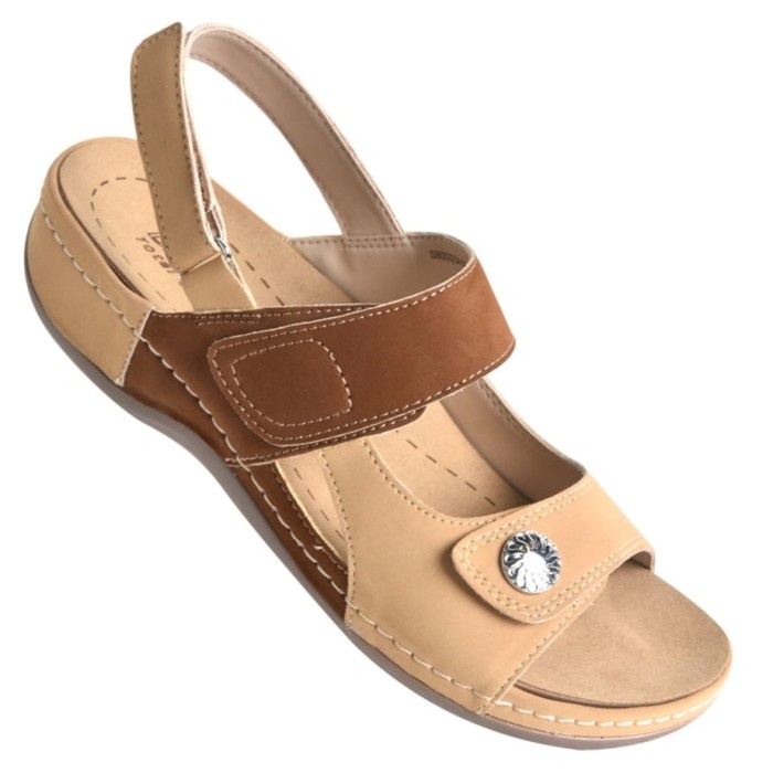 Sandal Comfort Kesehatan Wanita Dr Kong Beige S8000234 - W .Letha