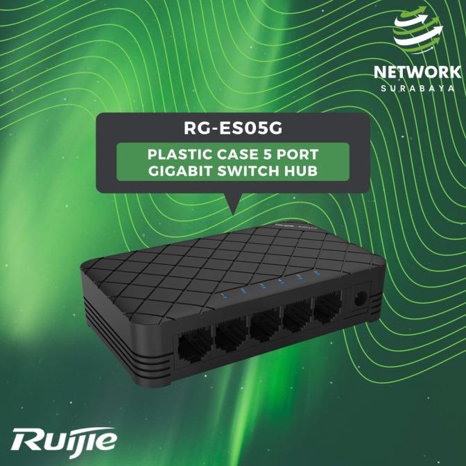 RUIJIE REYEE ES05G 5PORTS UNMANAGE GIGABIT PLASTIC SWITCH HUB SWITCH