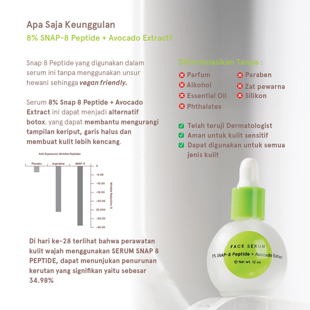 (READY &amp; ORI) Dear Me Dearme Beauty Snap Peptide Face Serum 12ml BPOM