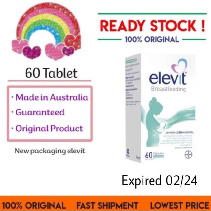 Jual Elevit Breastfeeding Multivitamin Capsules 60 Ori Shopee Indonesia