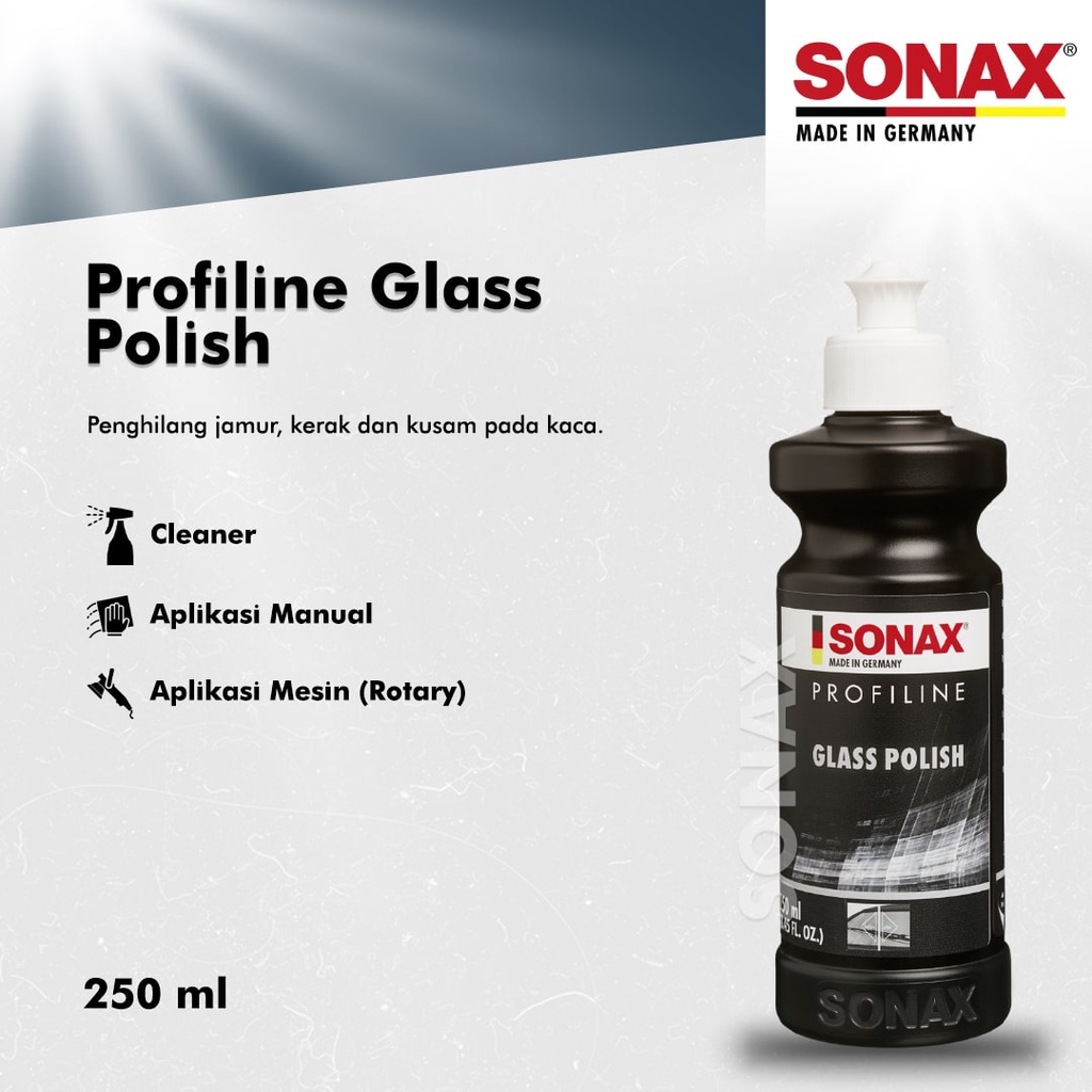 Sonax Profiline Glass Polish 250 ml Penghilang Jamur Kaca