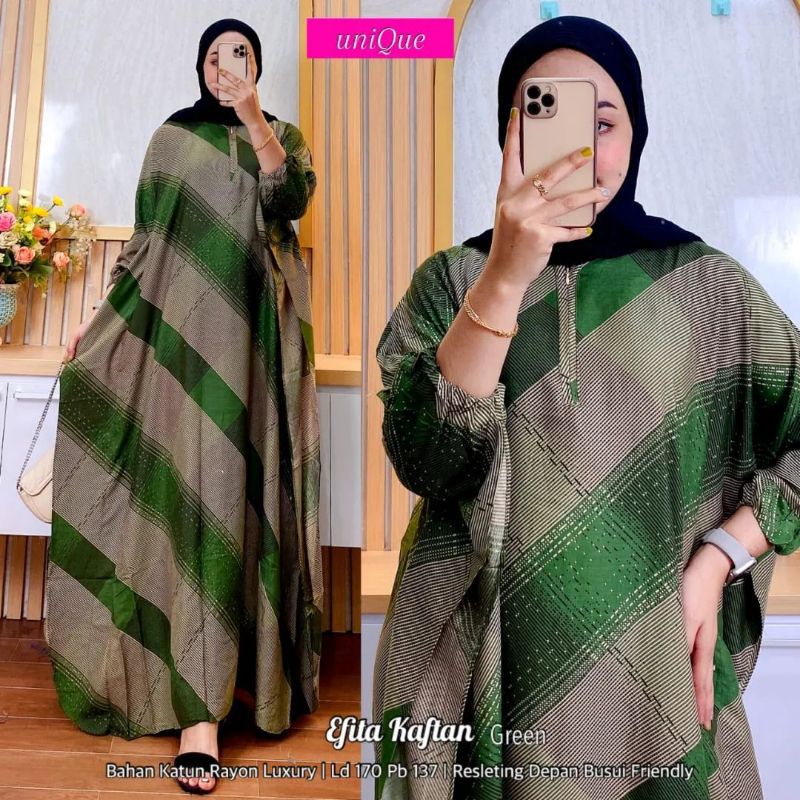 Grosir Kaftan Efita // Kaftan Super Jumbo LD. 140cm // Daster Lowo Termurah.