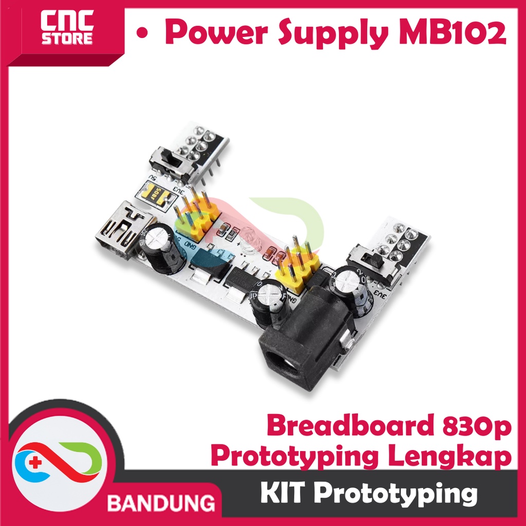 PAKET LENGKAP BREADBOARD KIT PROTOTYPING MB102 830P