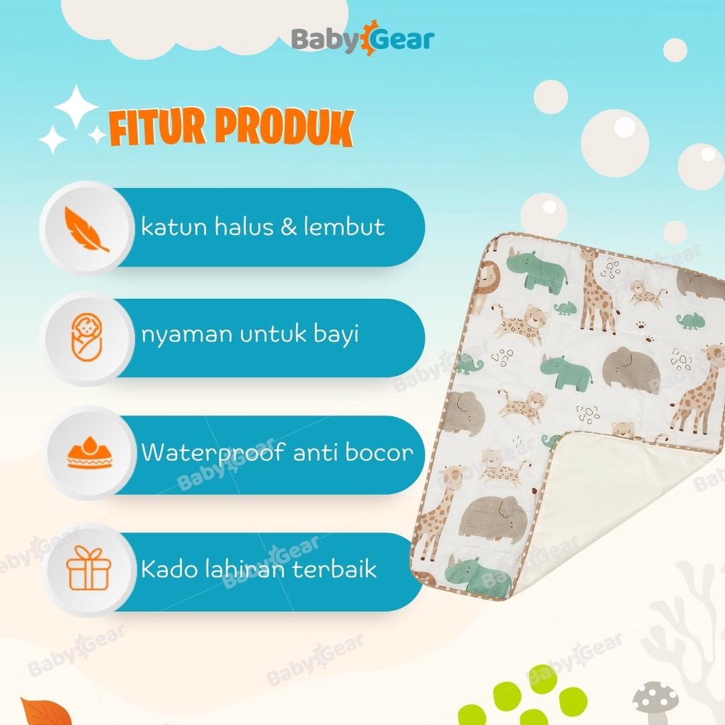 PERLAK ONLY - Perlak Bayi Waterproof Alas Ompol Bayi