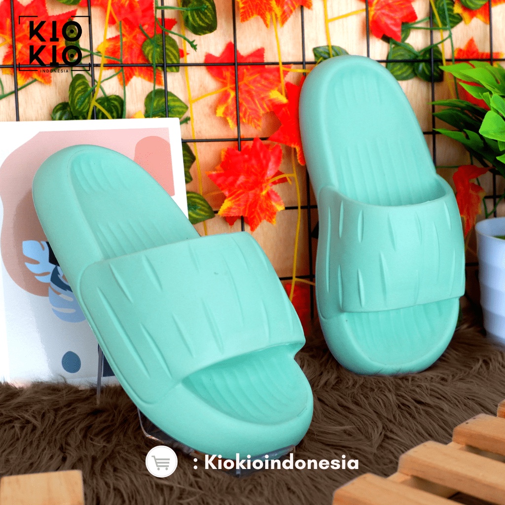 Sendal Slop Jelly Wanita Sandal Wanita Karet Tebal Empuk Dan Anti Air Casual Korean Style