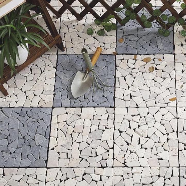 PENJUALAN TERBANYAK Ubin batu alam lantai taman buat teras balkon perlengkapan rumah ✯ 857