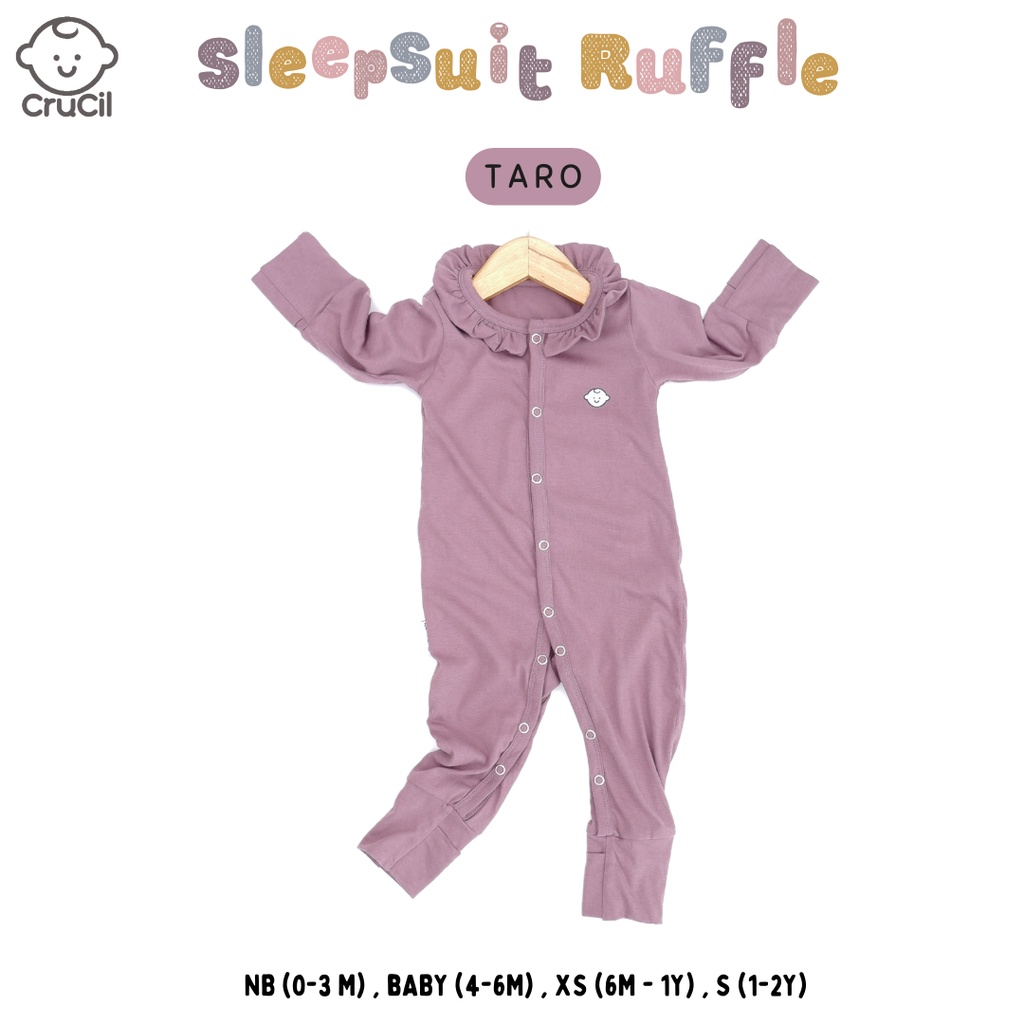 CruCil Factory Sleepsuit Ruffle (0m-2y)