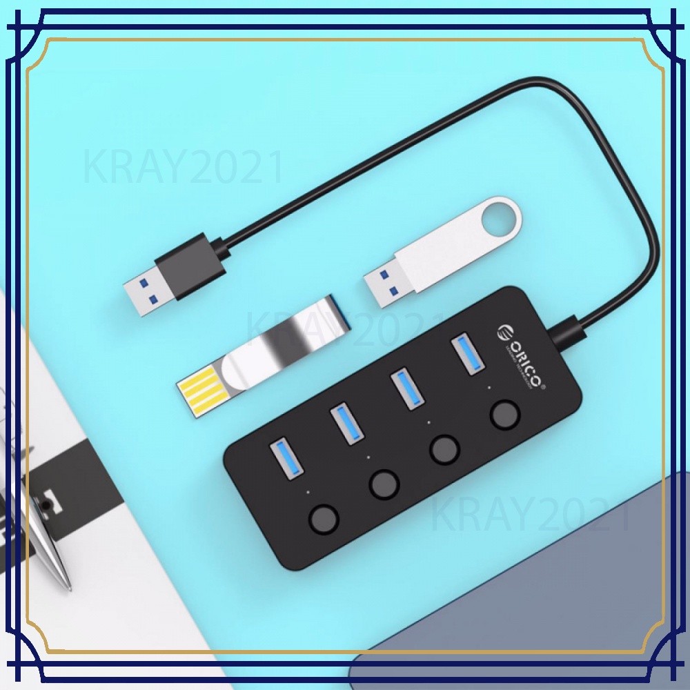 USB 3.0 High Speed USB HUB 4 Port with On/Off Switch -HB866